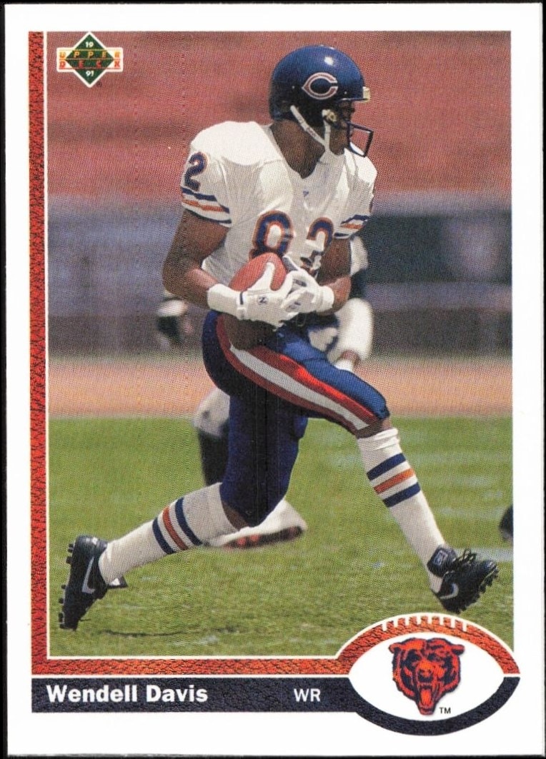 1991 Upper-Deck Wendell Davis #501 trading card