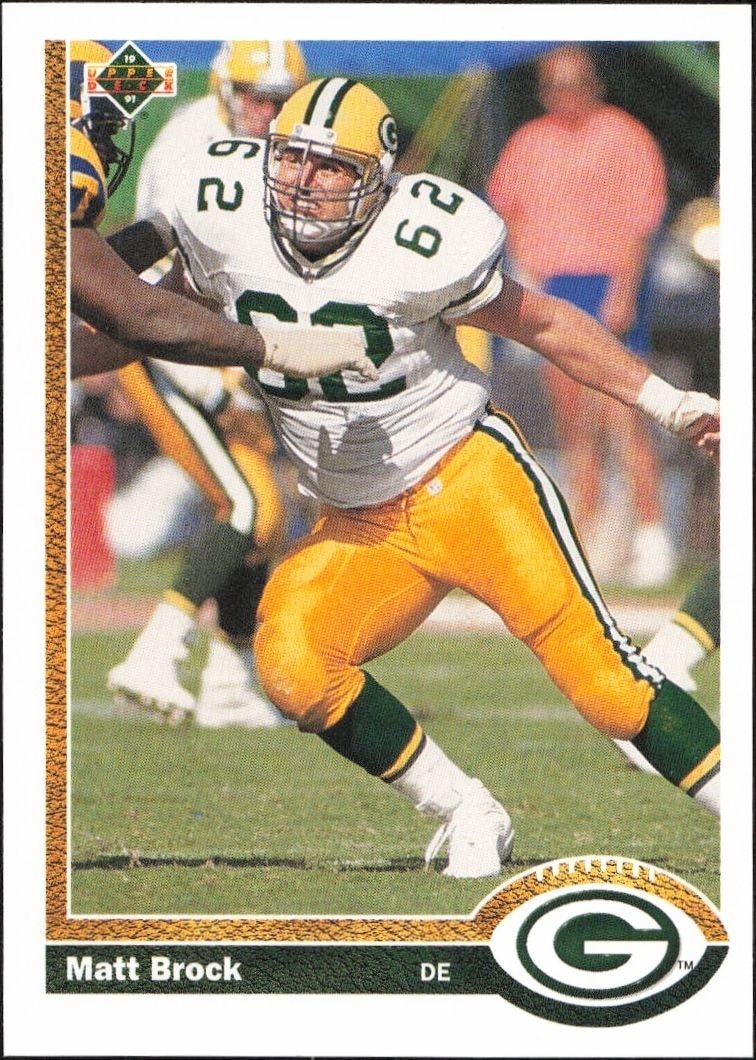 1991 Upper-Deck Matt Brock #512 trading card