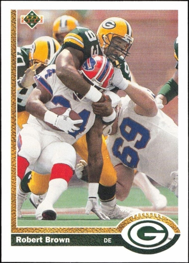 1991 Upper-Deck Robert Brown #519 trading card