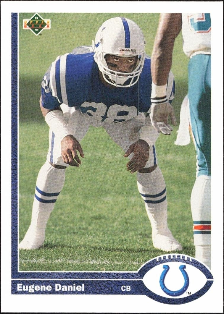 1991 Upper-Deck Eugene Daniel #527 trading card