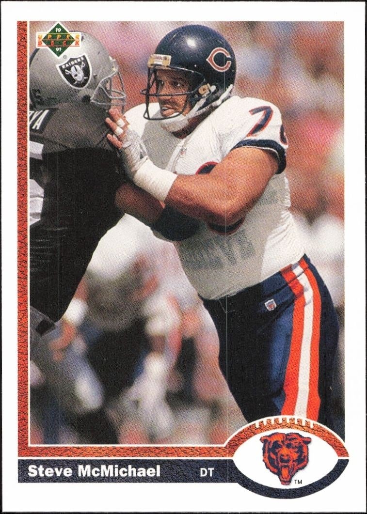 1991 Upper-Deck Steve McMichael #524 trading card