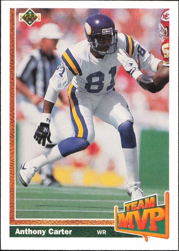 1991 Upper-Deck Anthony Carter #466 trading card