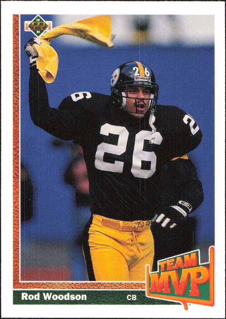 1991 Upper-Deck Rod Woodson #473 trading card