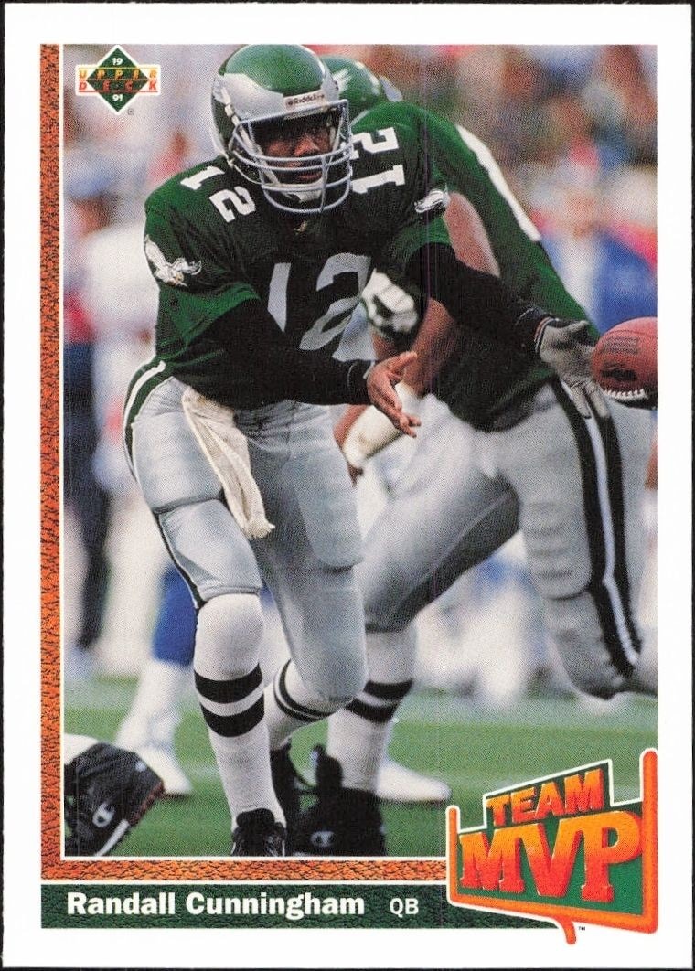 1991 Upper-Deck Randall Cunningham #471 trading card