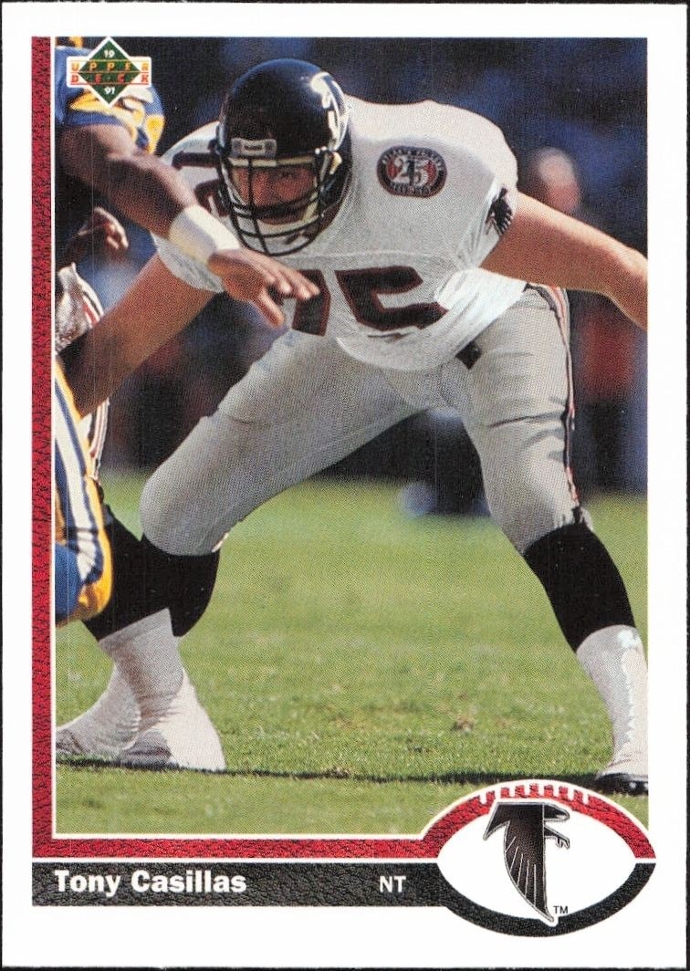 1991 Upper-Deck Tony Casillas #483 trading card