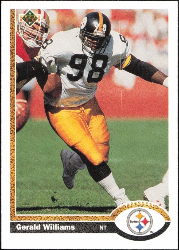 1991 Upper-Deck Gerald Williams #490 trading card