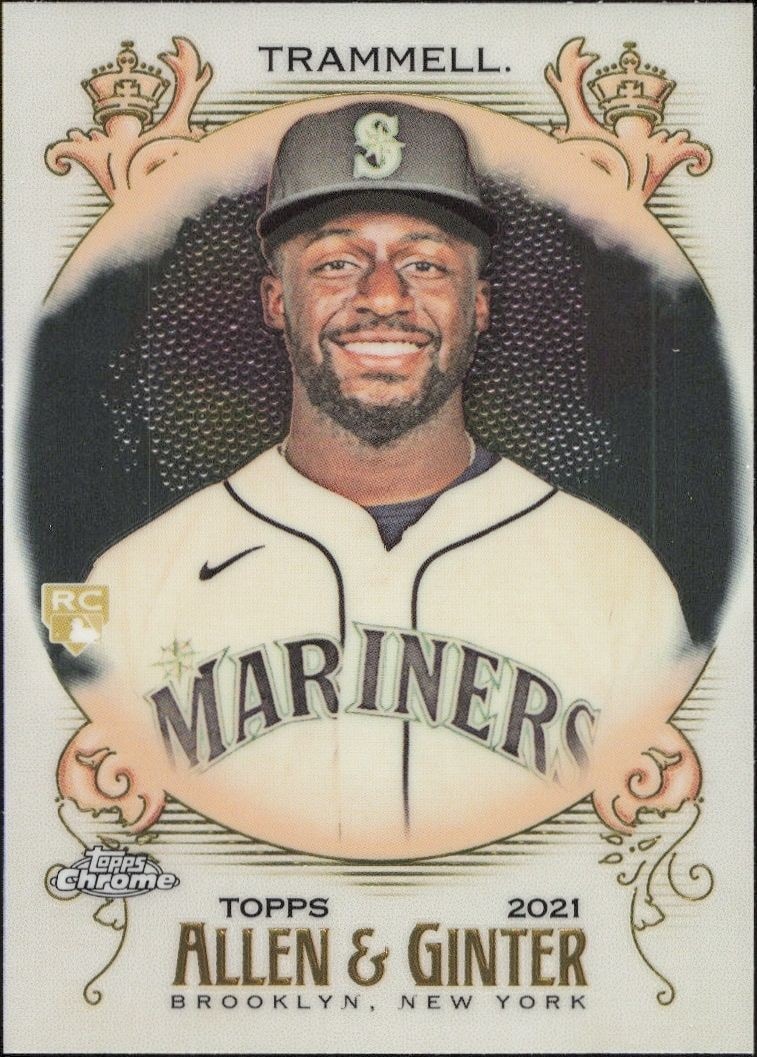 2021 Topps Allen & Ginter Chrome Taylor Trammell #196 trading card