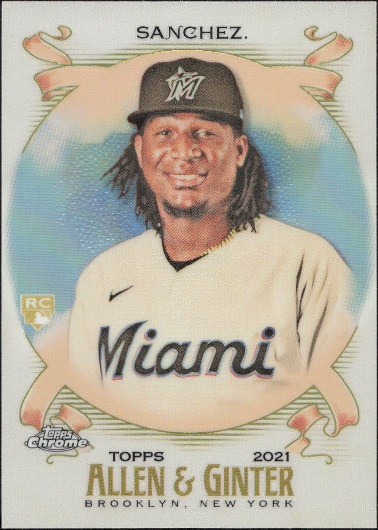 2021 Topps Allen & Ginter Chrome Sixto Sanchez #140 trading card