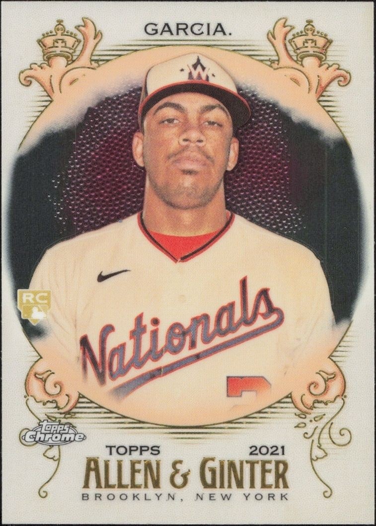 2021 Topps Allen & Ginter Chrome Luis Garcia #76 trading card
