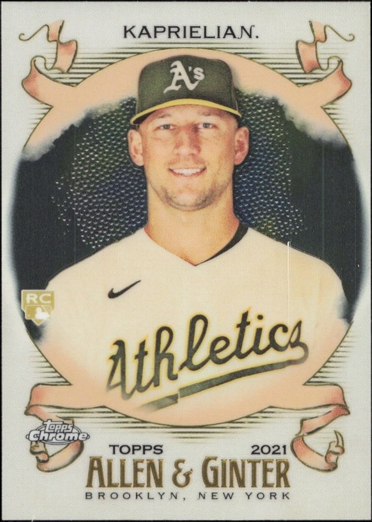 2021 Topps Allen & Ginter Chrome James Kaprielian #257 trading card