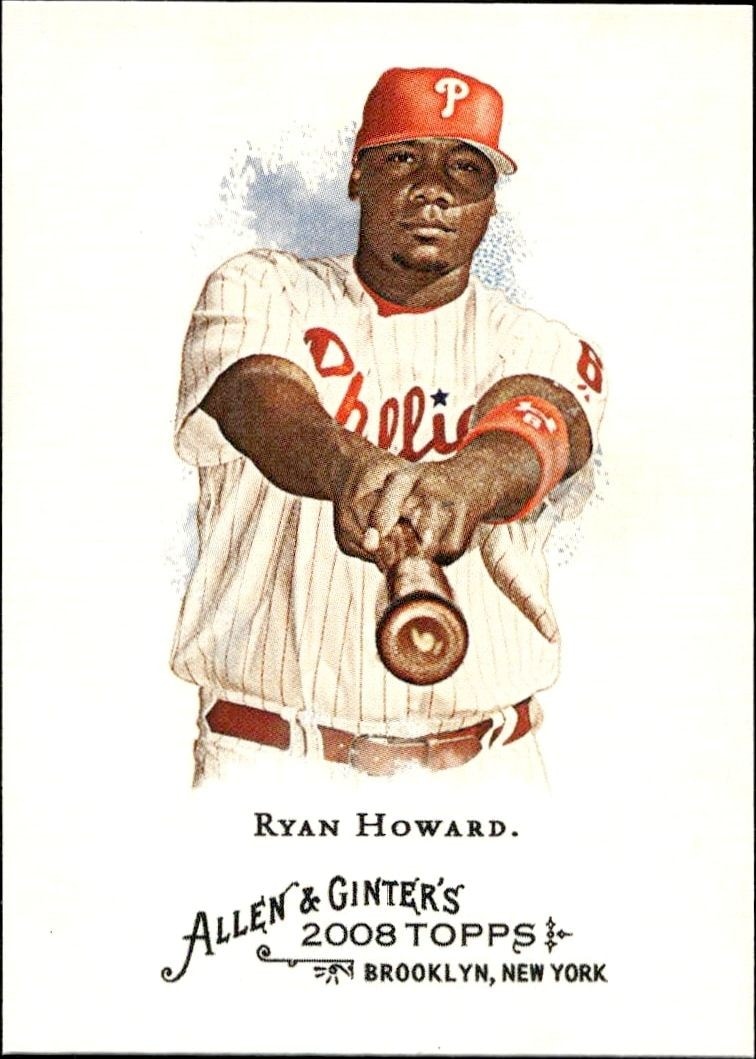 2008 Topps Allen & Ginter Ryan Howard #300 trading card