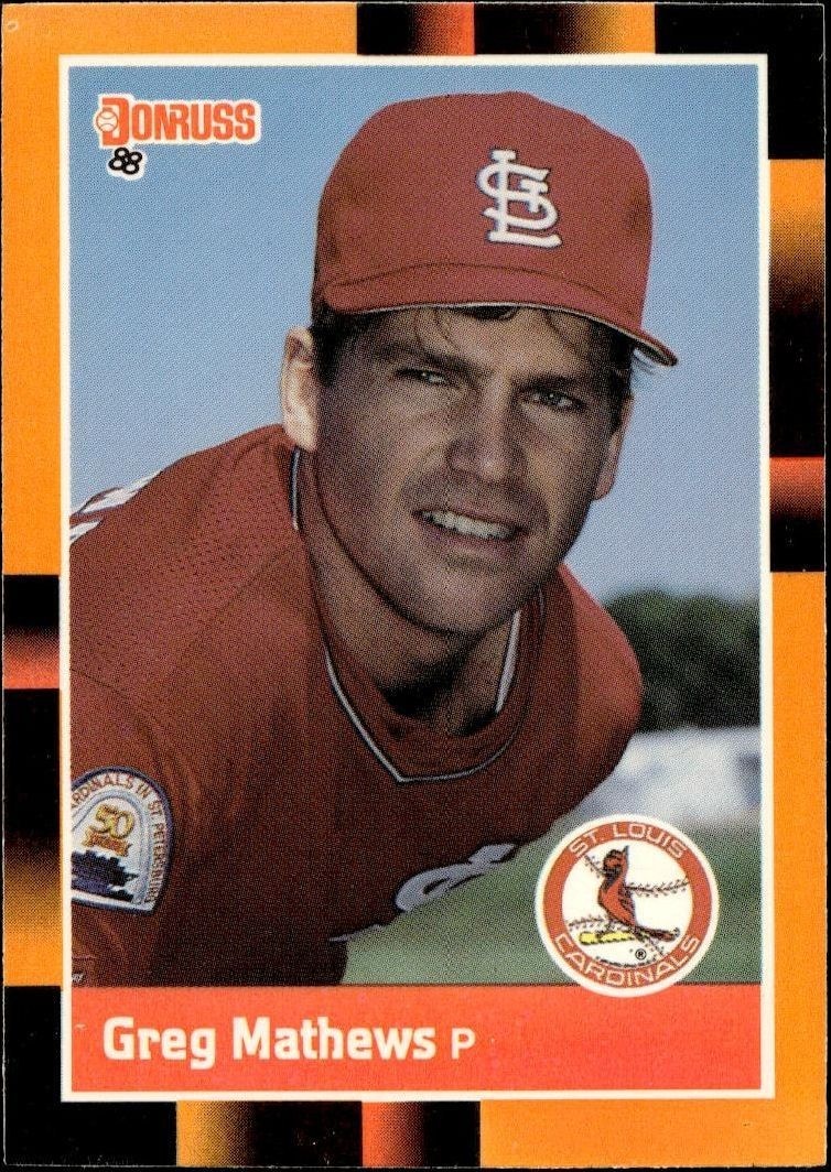 1988 Donruss Baseball's Best Greg Mathews #324 trading card