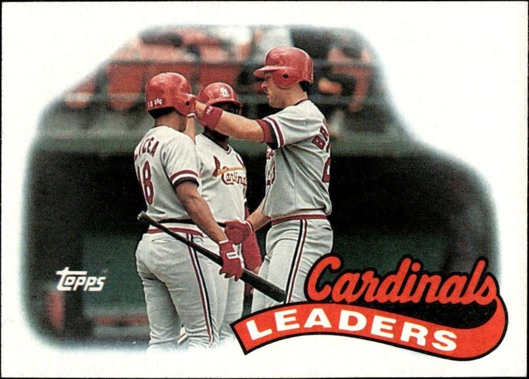 1989 Topps Cardinals Leaders #261 trading card