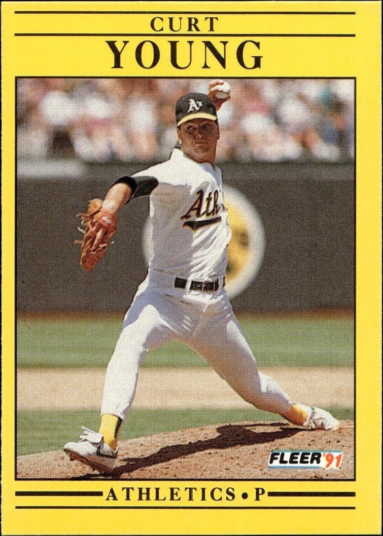1991 Fleer Curt Young #28 trading card