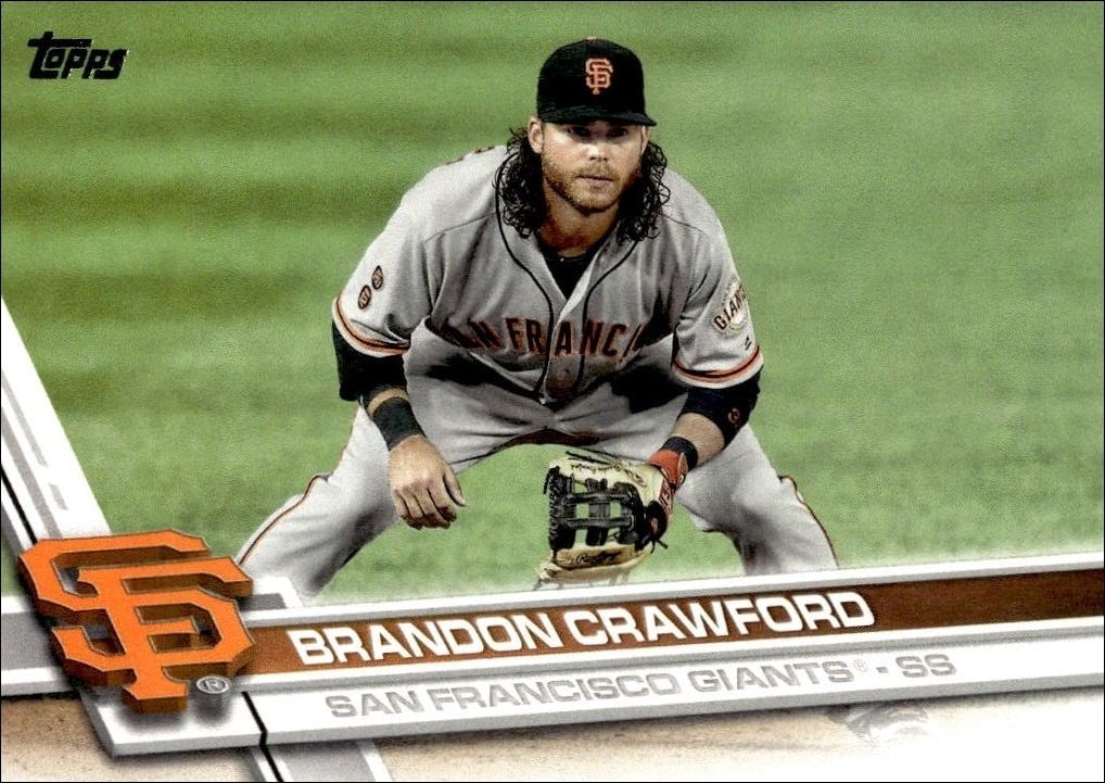 2017 Topps Series 1 Brandon Crawford #106 trading card