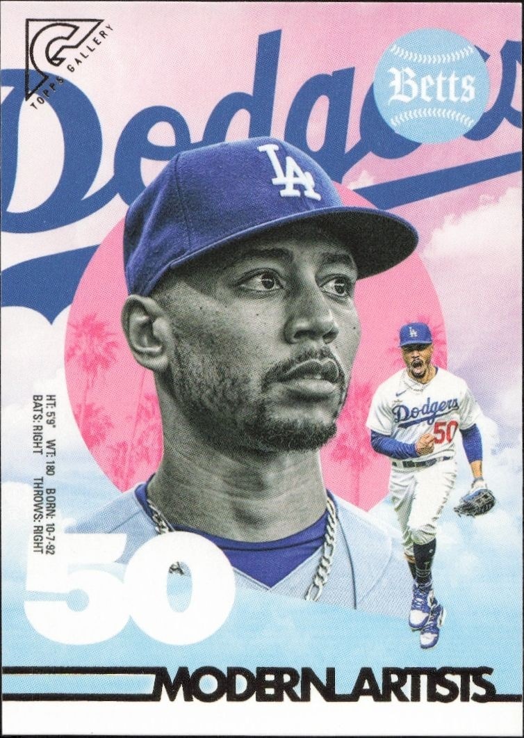 2022 Topps Gallery Mookie Betts #MA-19 trading card