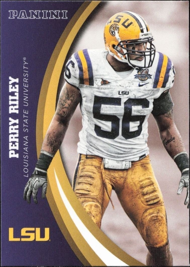 2015 Panini Lsu Team Collection Perry Riley #50 trading card