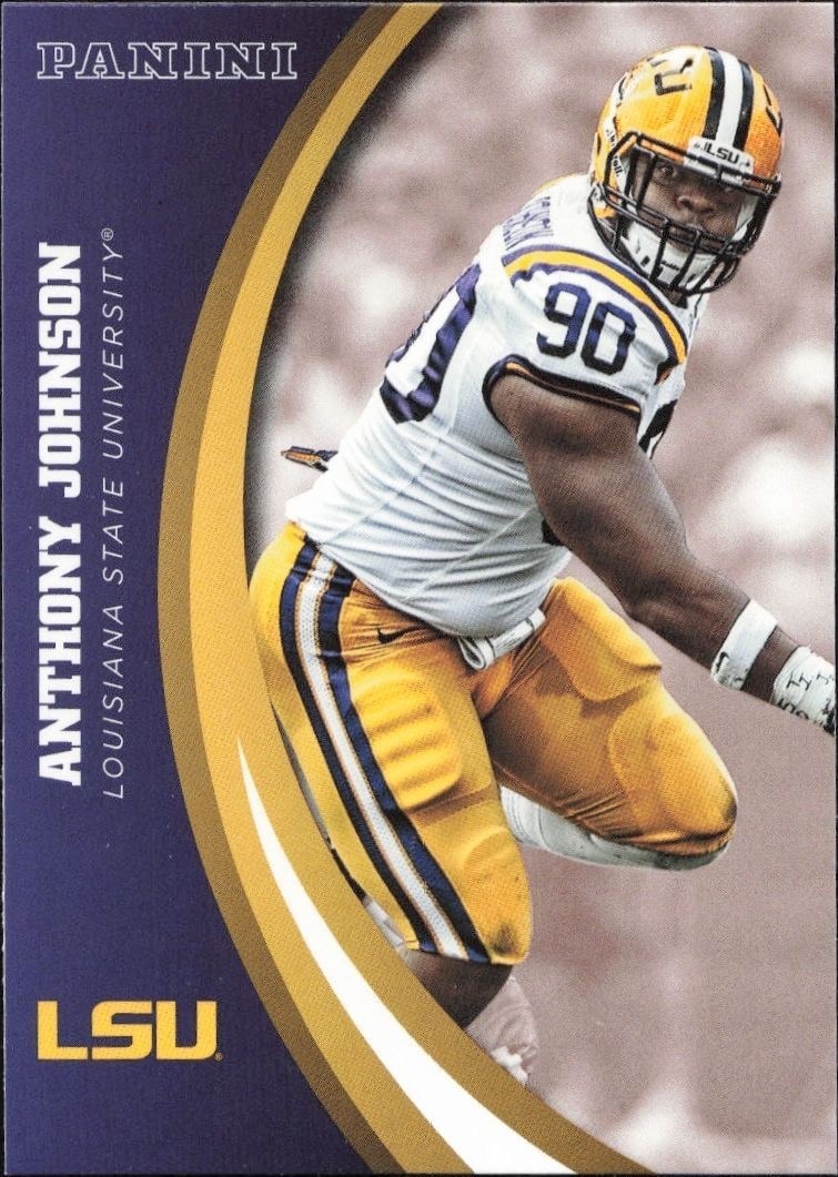2015 Panini Lsu Team Collection Anthony Johnson #51 trading card