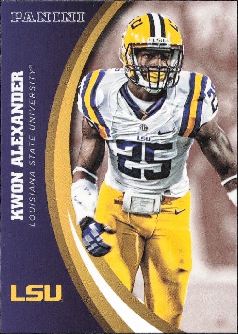2015 Panini Lsu Team Collection Kwon Alexander #37 trading card
