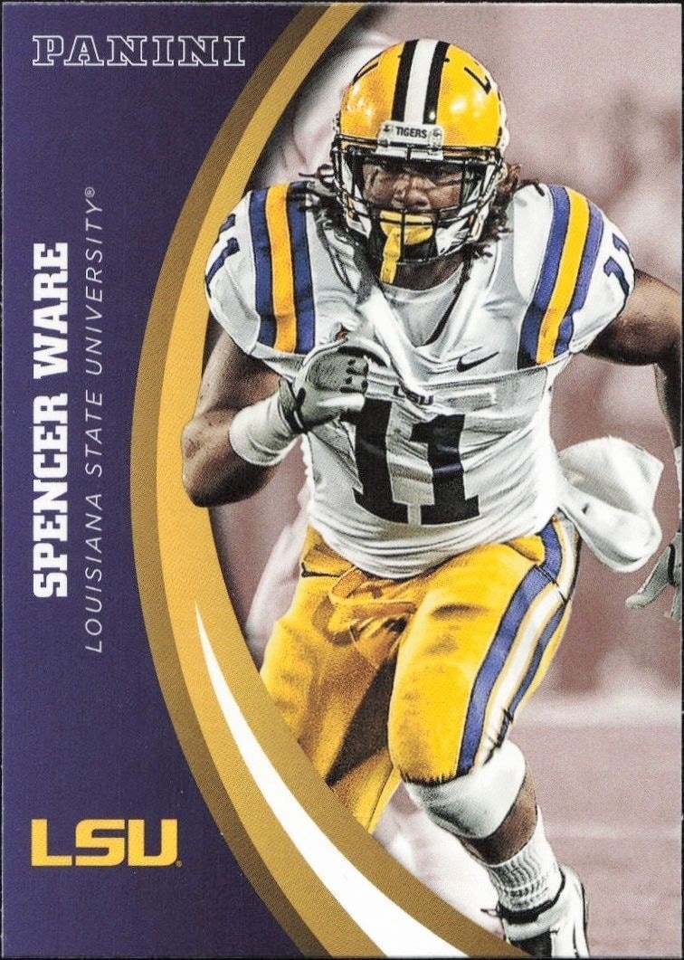 2015 Panini Lsu Team Collection Spencer Ware #58 trading card