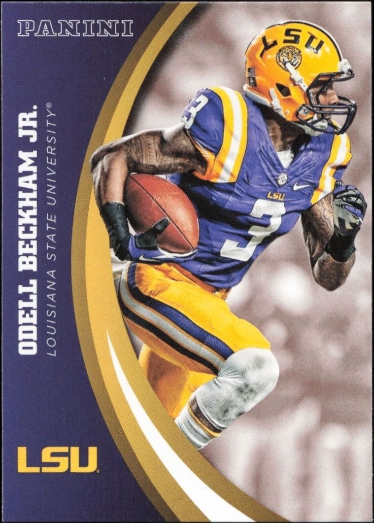 2015 Panini Lsu Team Collection Odell Beckham Jr. #48 trading card