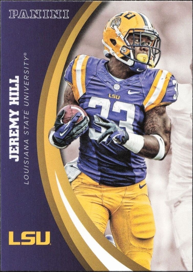2015 Panini Lsu Team Collection Jeremy Hill #74 trading card