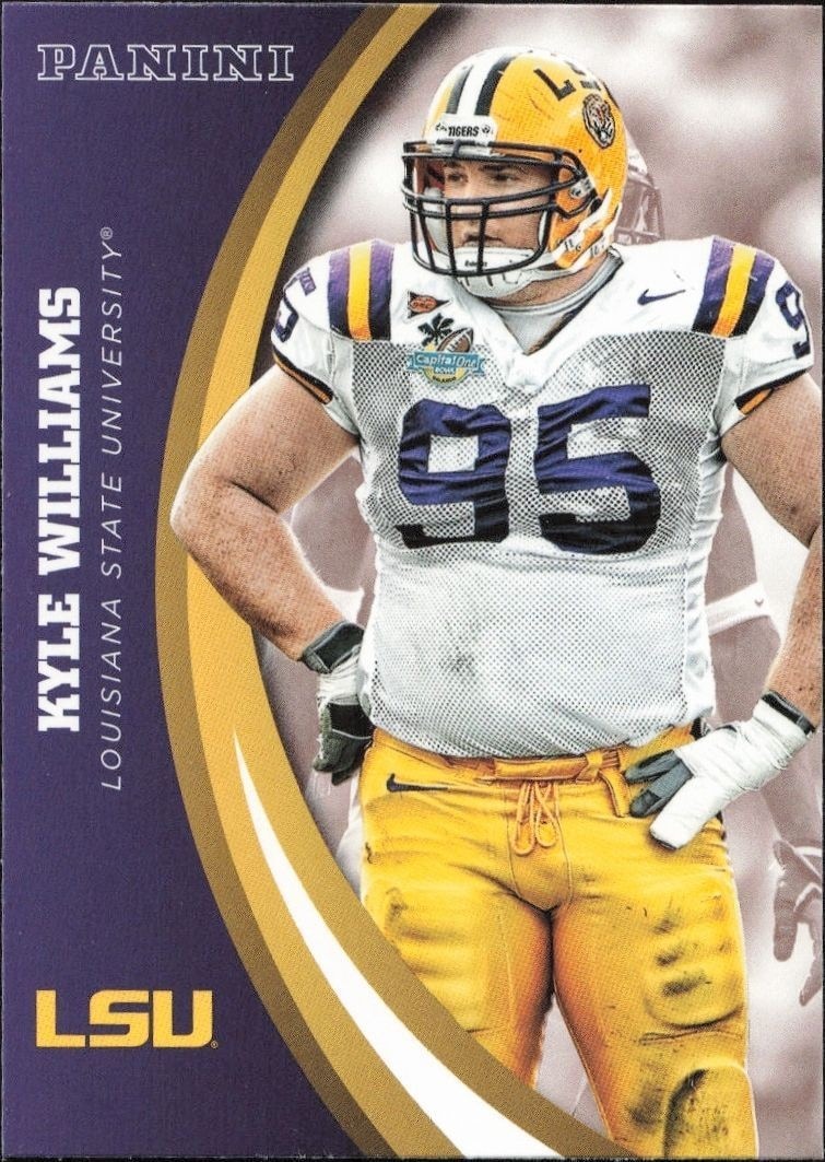 2015 Panini Lsu Team Collection Kyle Williams #38 trading card