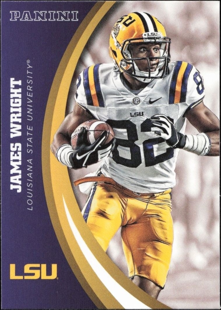 2015 Panini Lsu Team Collection James Wright #27 trading card