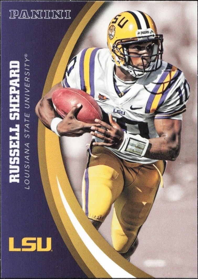2015 Panini Lsu Team Collection Russell Shepard #55 trading card