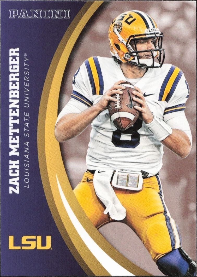2015 Panini Lsu Team Collection Zach Mettenberger #67 trading card