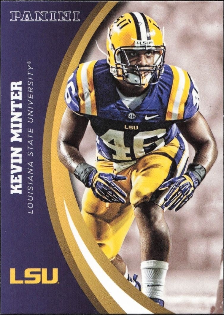 2015 Panini Lsu Team Collection Kevin Minter #36 trading card