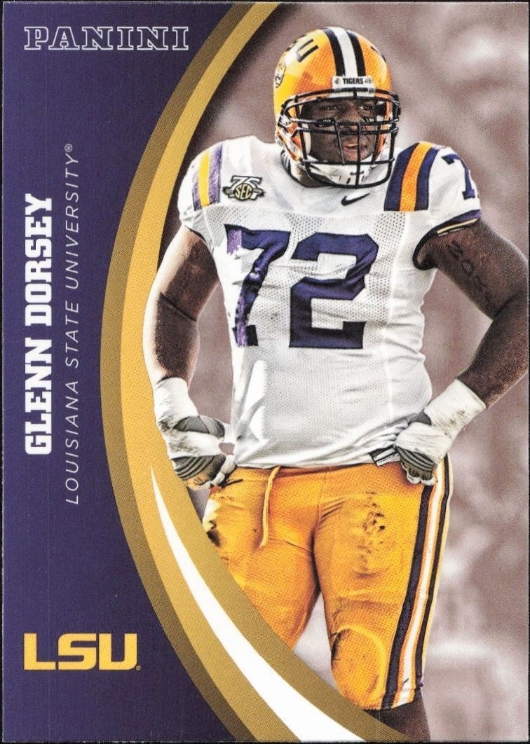 2015 Panini Lsu Team Collection Glenn Dorsey #23 trading card