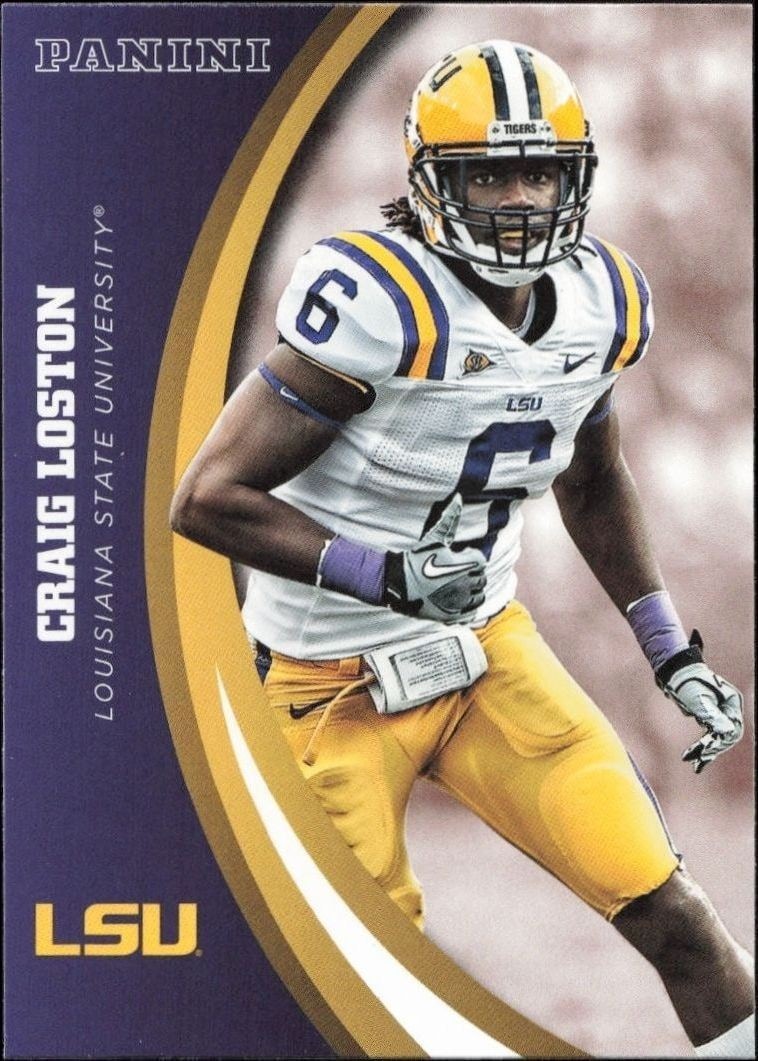 2015 Panini Lsu Team Collection Craig Loston #12 trading card