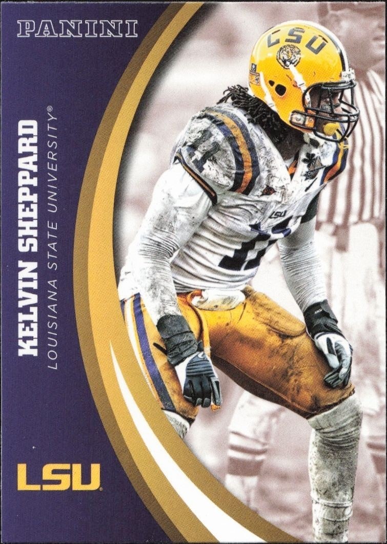 2015 Panini Lsu Team Collection Kelvin Sheppard #34 trading card