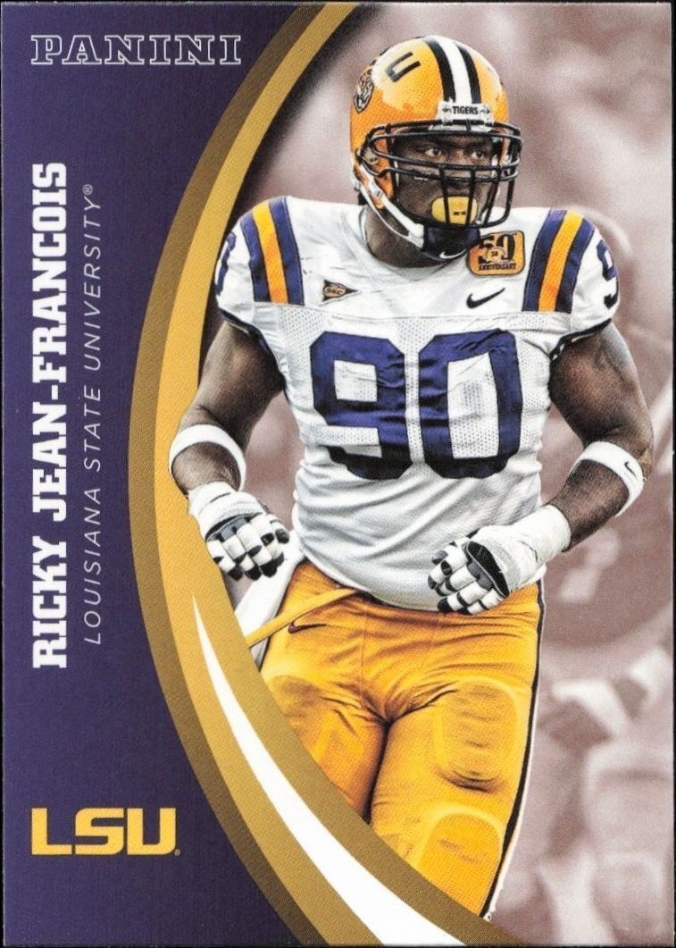 2015 Panini Lsu Team Collection Ricky Jean-Francois #52 trading card