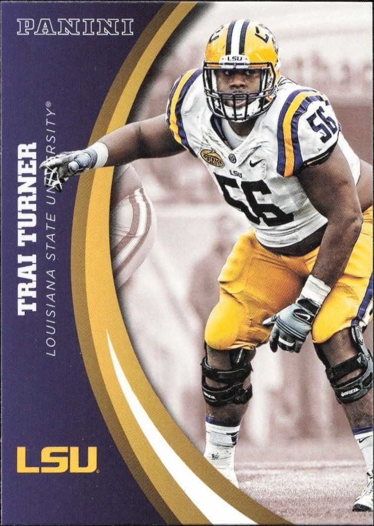 2015 Panini Lsu Team Collection Trai Turner #62 trading card