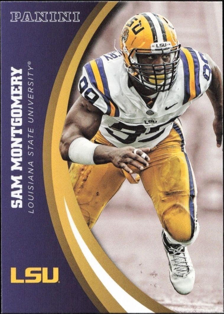 2015 Panini Lsu Team Collection Sam Montgomery #57 trading card