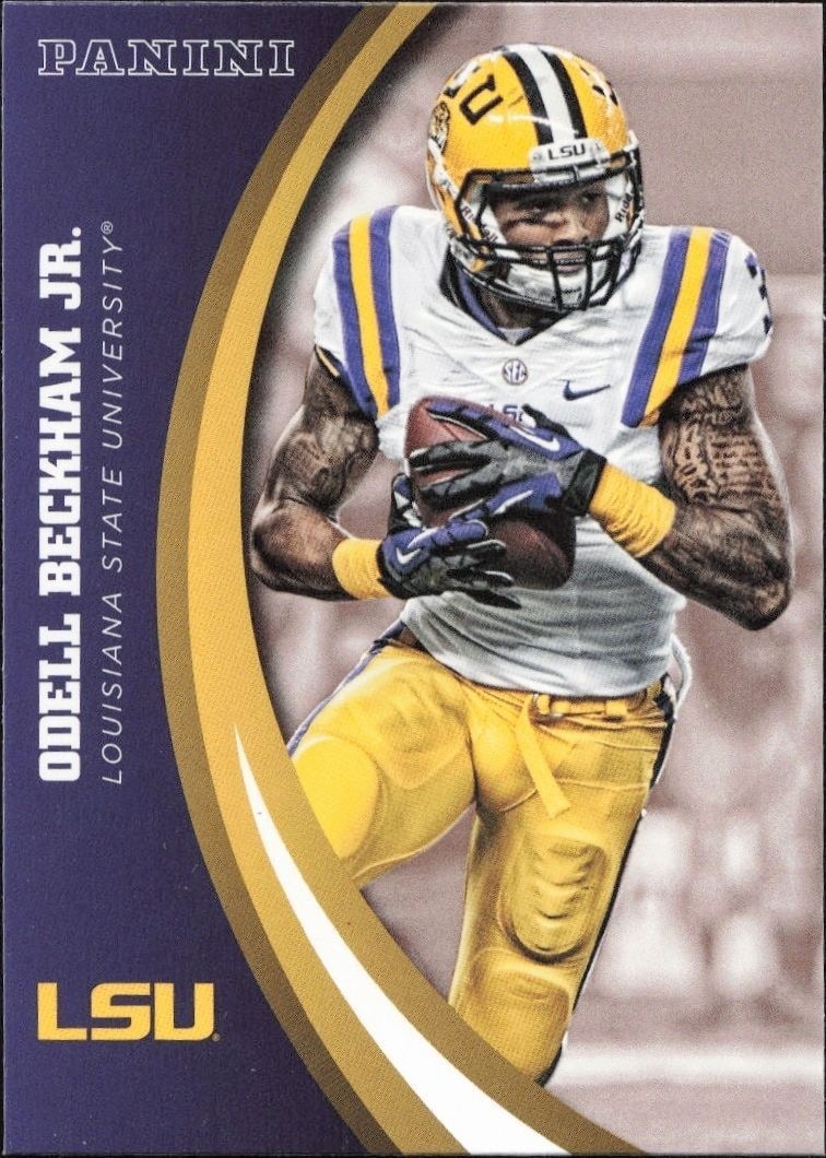 2015 Panini Lsu Team Collection Odell Beckham Jr. #75 trading card