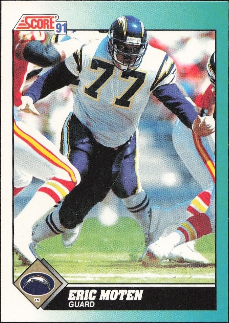 1991 Score Supplemental Eric Moten #106T trading card
