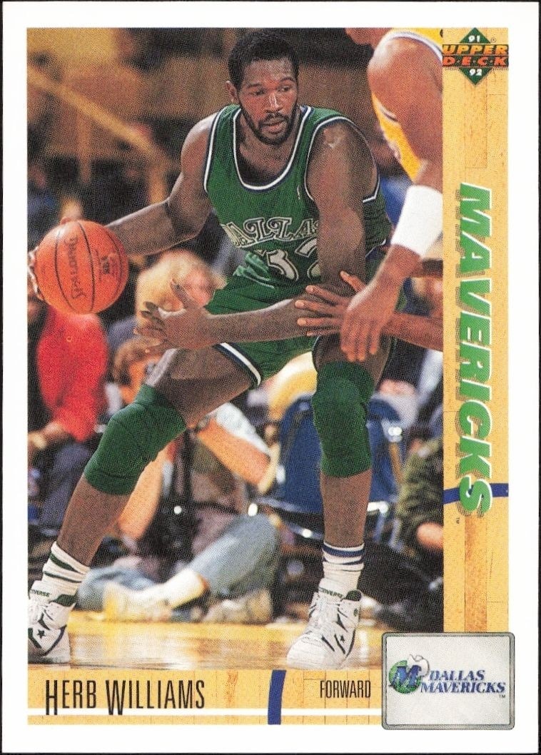 1991-92 Upper-Deck Herb Williams #320 trading card