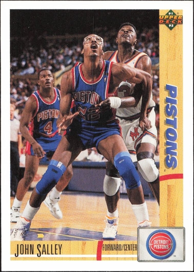 1991-92 Upper-Deck John Salley #190 trading card