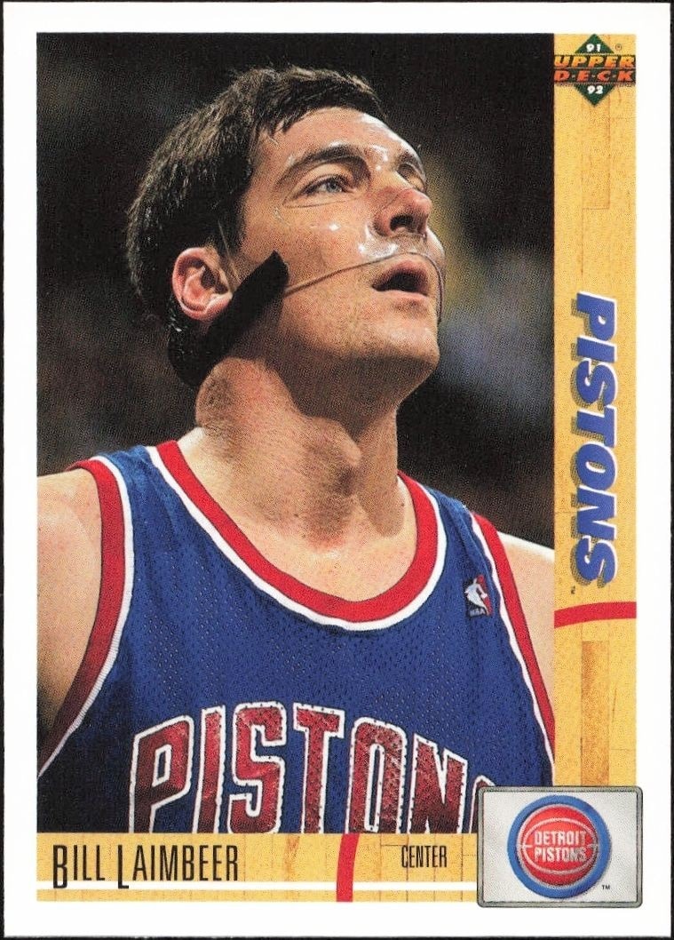 1991-92 Upper-Deck Bill Laimbeer #167 trading card