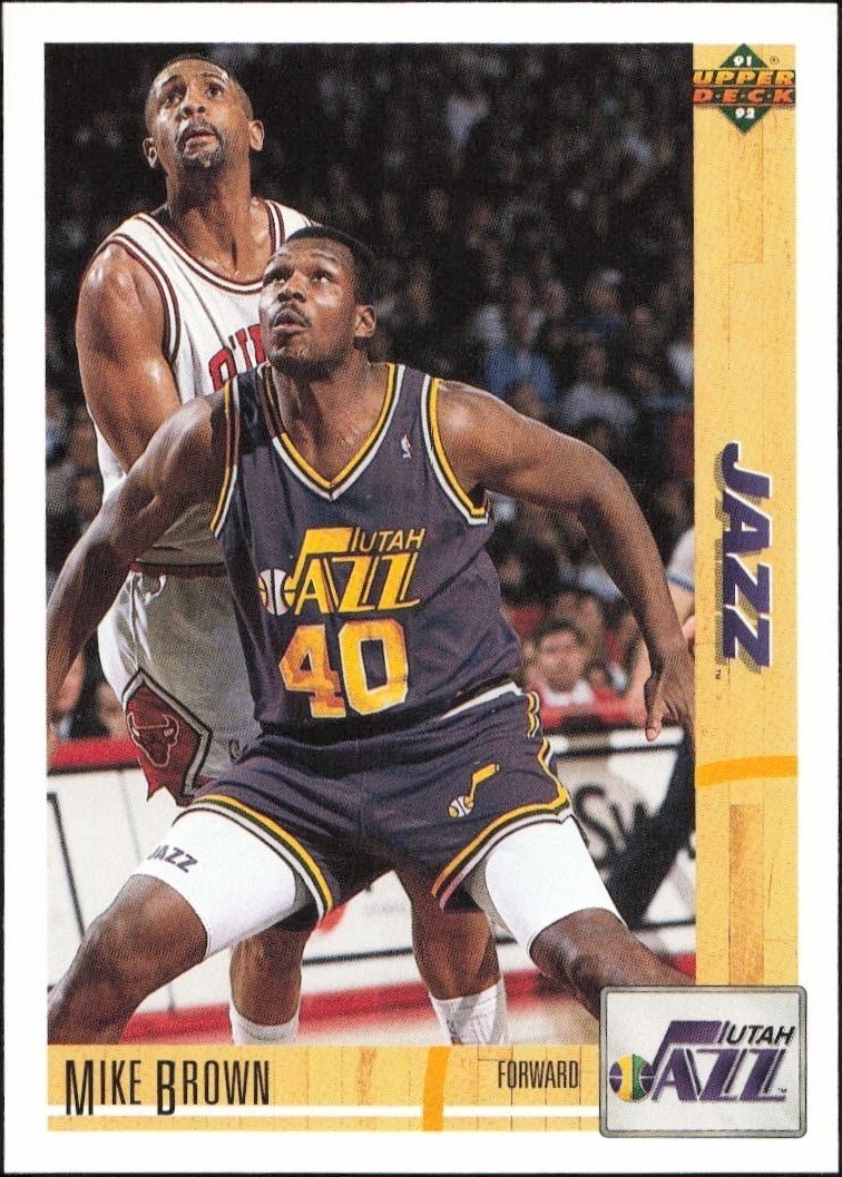 1991-92 Upper-Deck Mike Brown #118 trading card