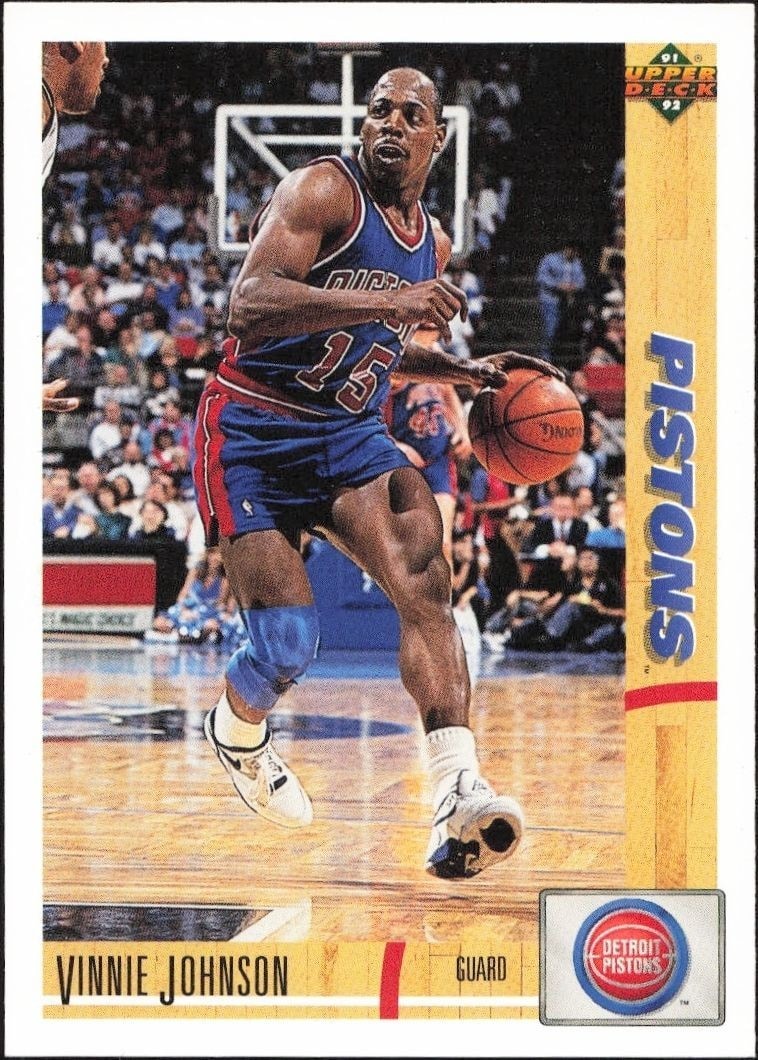 1991-92 Upper-Deck Vinnie Johnson #132 trading card