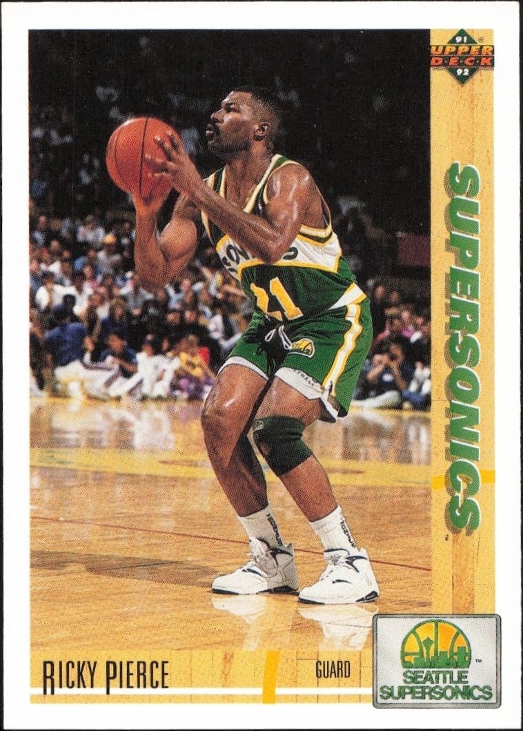 1991-92 Upper-Deck Ricky Pierce #156 trading card