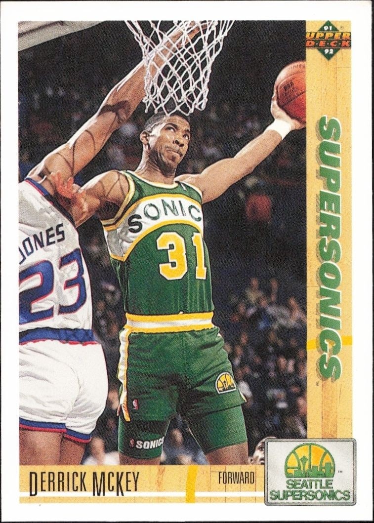 1991-92 Upper-Deck Derrick McKey #361 trading card