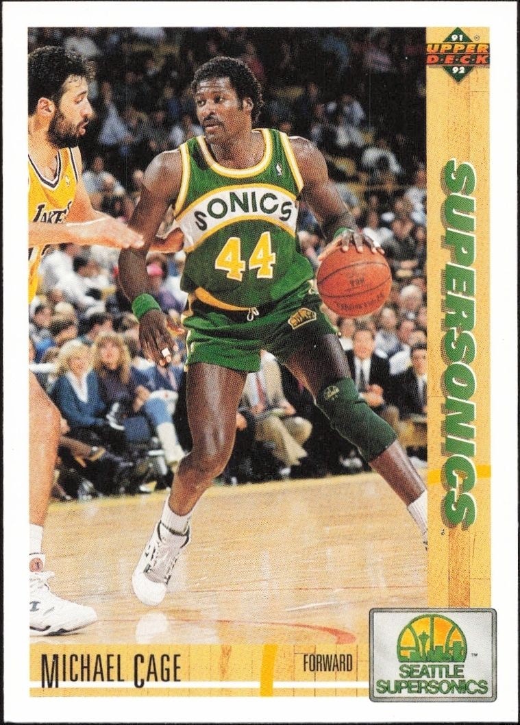 1991-92 Upper-Deck Michael Cage #127 trading card