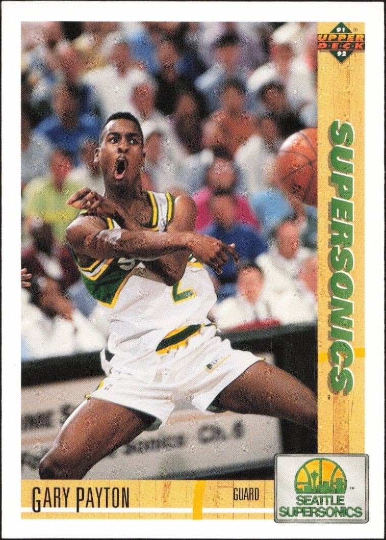 1991-92 Upper-Deck Gary Payton #153 trading card