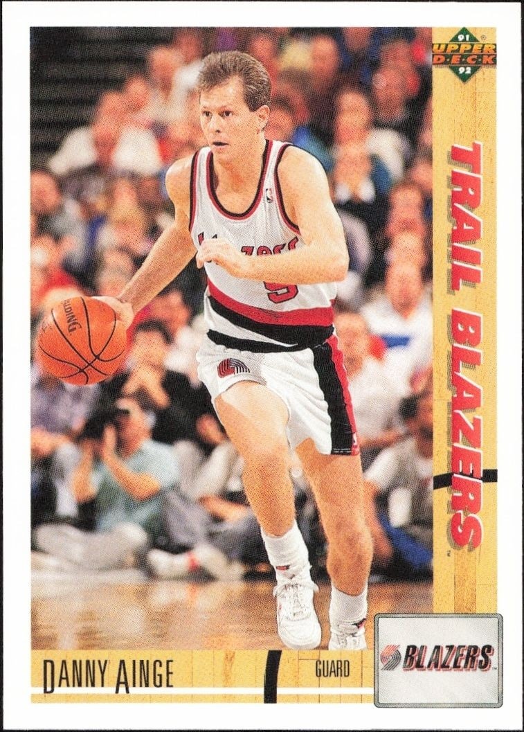 1991-92 Upper-Deck Danny Ainge #279 trading card