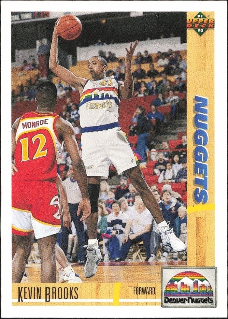 1991-92 Upper-Deck Kevin Brooks #427 trading card